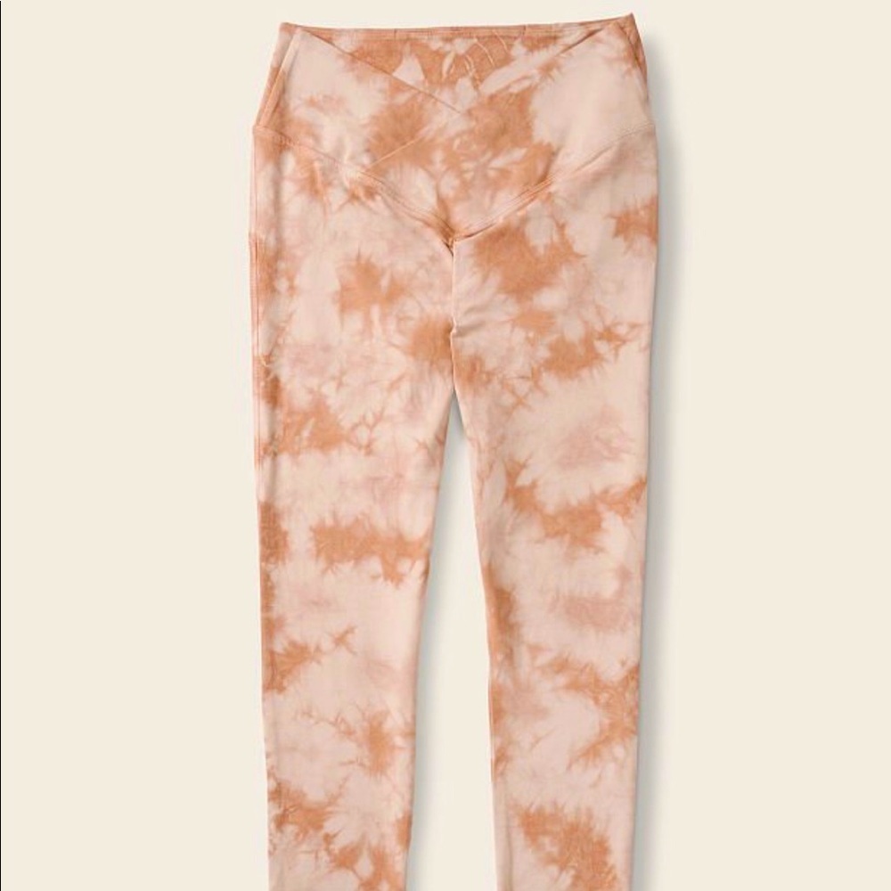PINK ACTIVE CROSSOVER YOGA PANTS LEGGINGS